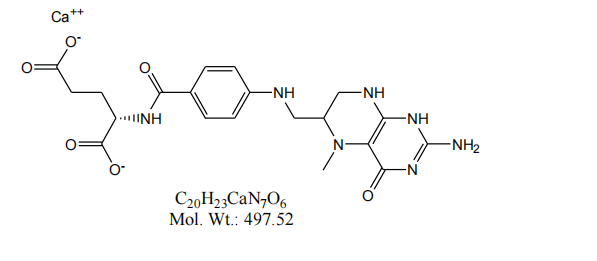 Foirmle mhóilíneach comhábhar cailciam L-5-methyltetrahydrofolate